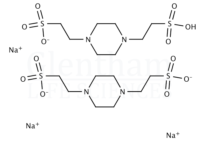 Structure for PIPES sesquisodium salt
