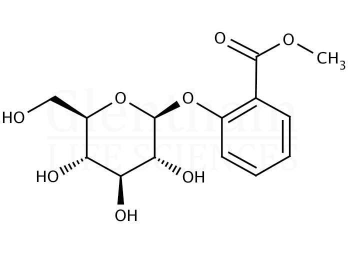 2-Methoxycarbonylphenyl b-D-glucopyranoside Structure