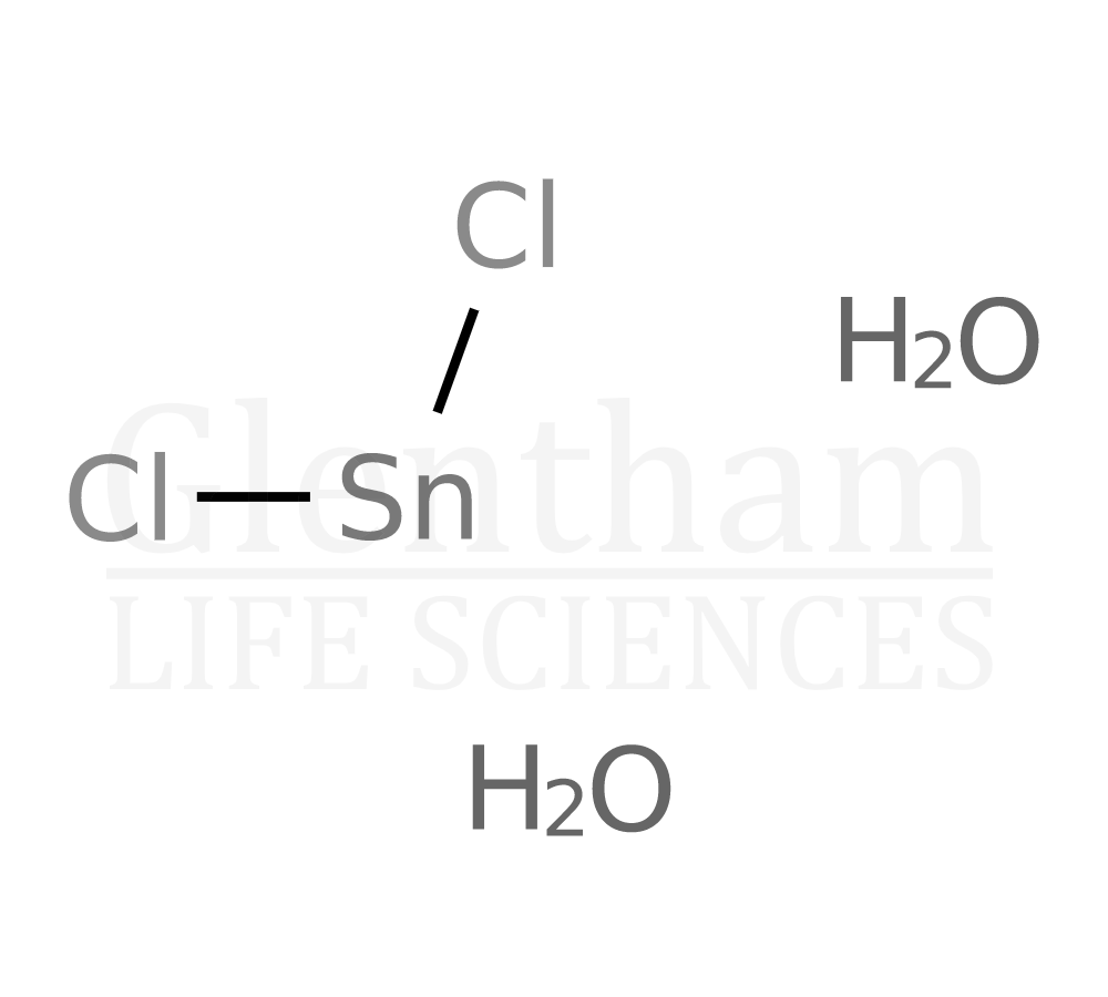Tin(II) chloride, dihydrate, 98+%, ACS Structure