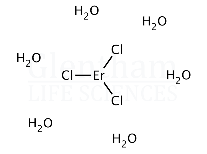 Erbium chloride hydrate, 99.99% Structure