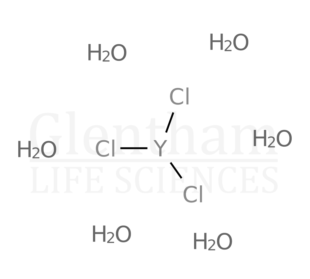 Yttrium chloride hexahydrate, 99.99% Structure