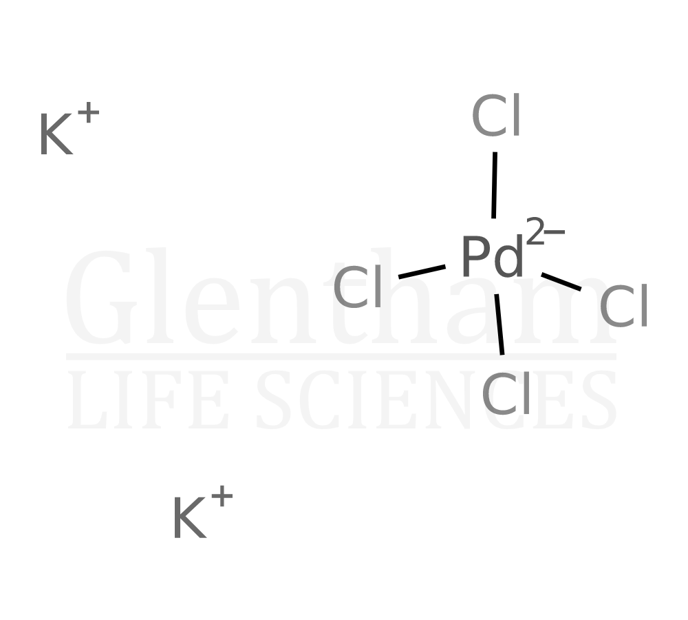 Structure for Potassium tetrachloropalladate(II)