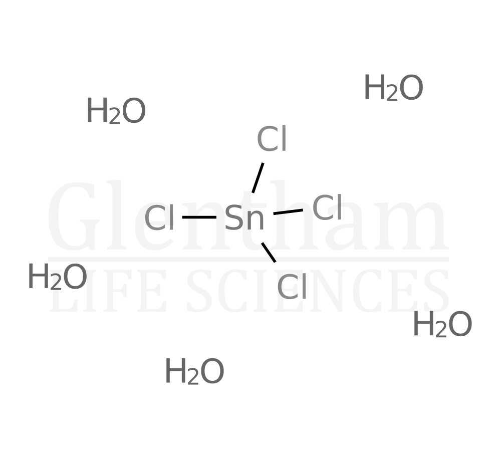 Tin(IV) chloride, pentahydrate, 98% Structure