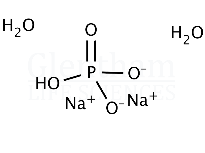 di-Sodium hydrogen phosphate dihydrate, Ph. Eur., USP grade Structure