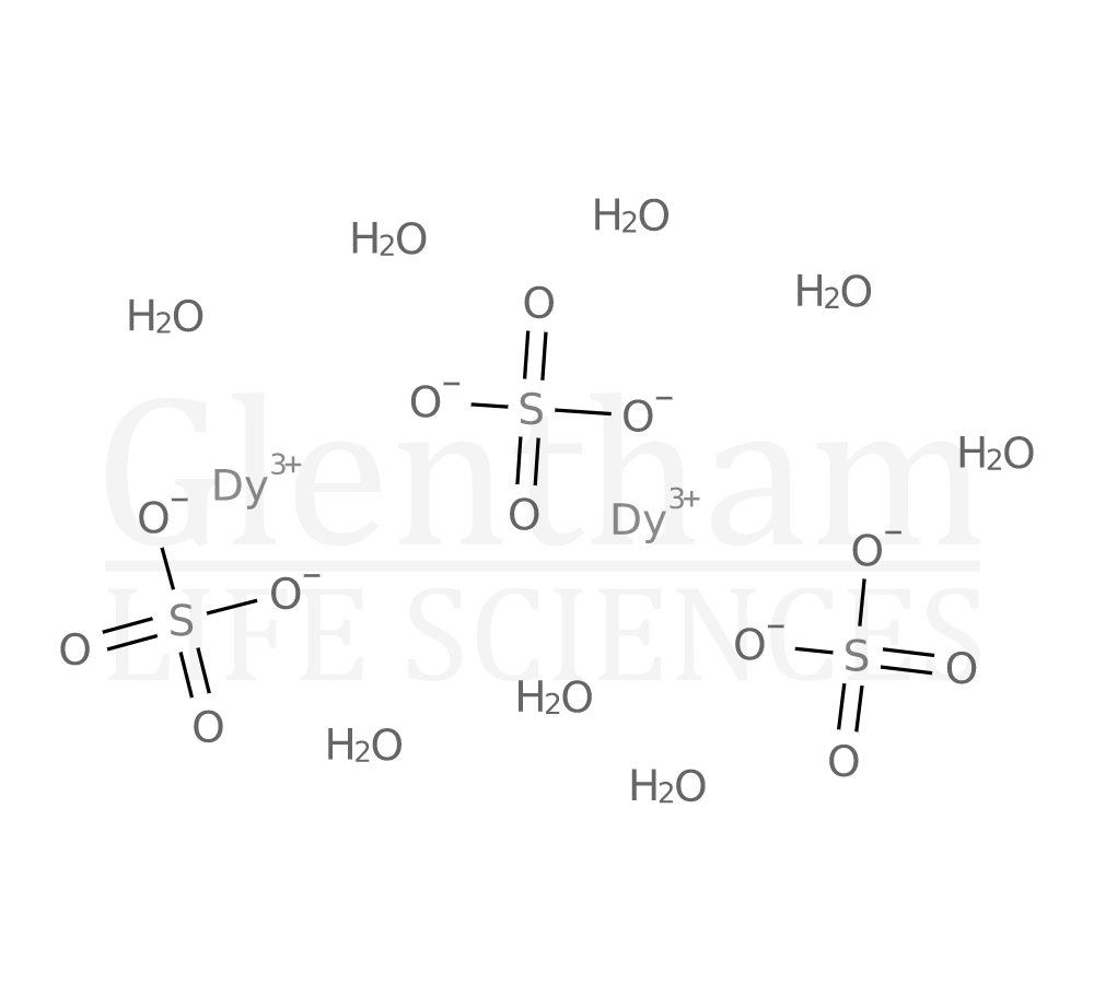 Structure for Dysprosium sulfate hydrate, 99.9%