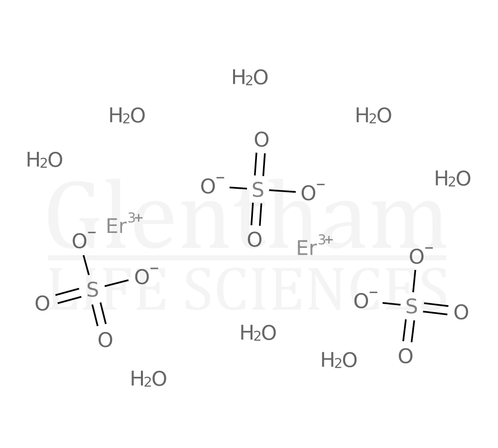 Structure for Erbium sulfate hydrate, 99.9%
