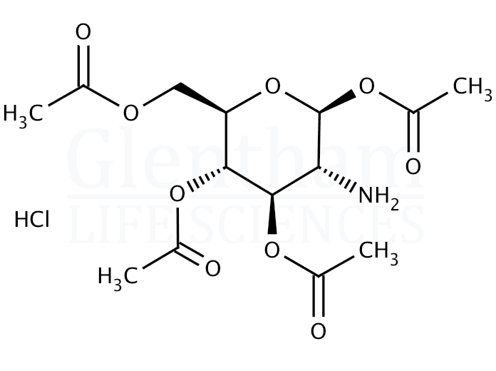 1,3,4,6-Tetra-O-acetyl-b-D-glucosamine hydrochloride Structure