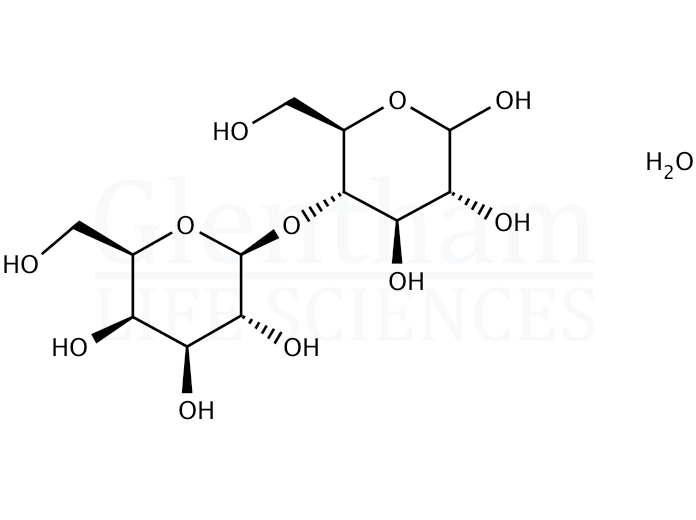 Structure for D(+)-Lactose monohydrate, 99.5%, Ph. Eur. grade (64044-51-5)