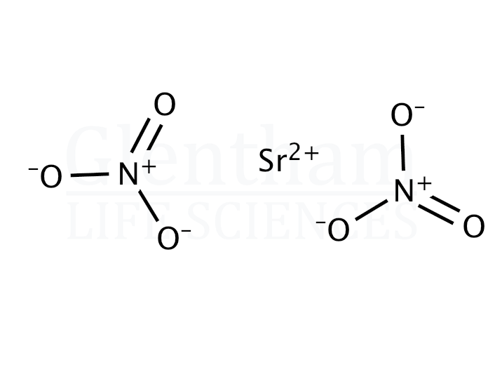 Structure for Strontium nitrate, 99.999% (10042-76-9)
