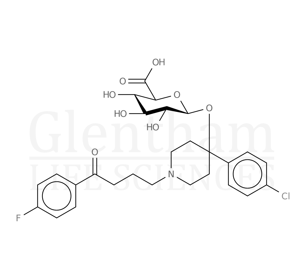 Haloperidol D-glucuronide Structure