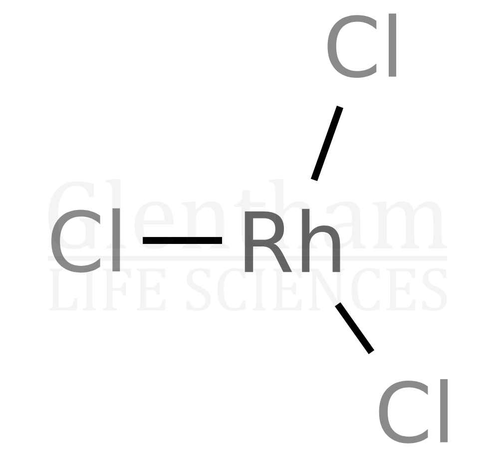 Rhodium(III) chloride, 99.95% (metals basis) Structure