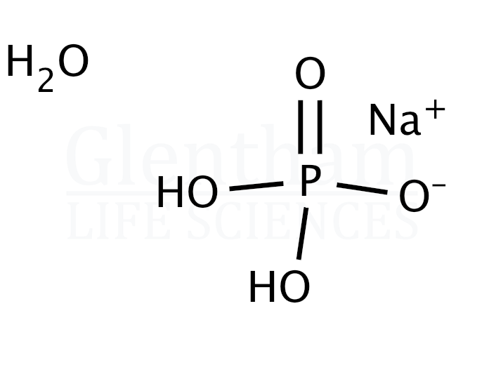 Sodium phosphate monobasic monohydrate Structure