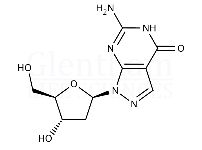 8-Aza-7-deaza-2''-deoxyguanosine Structure