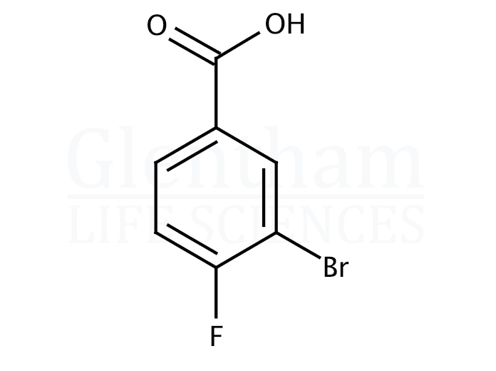 Structure for 3-Bromo-4-fluorobenzoic acid