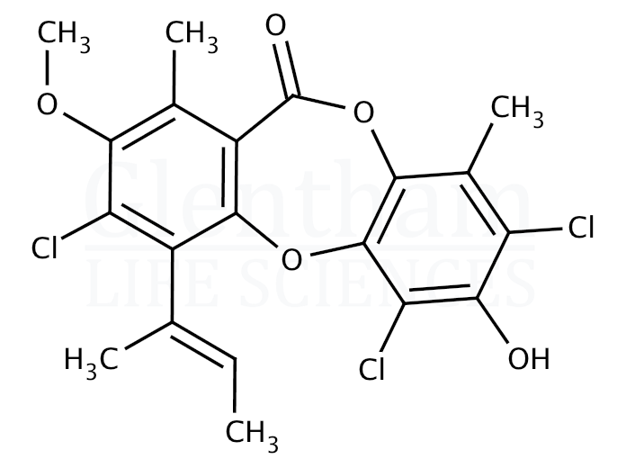 Structure for Nidulin (10089-10-8)