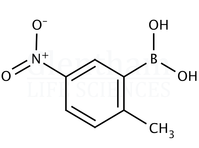 2-Methyl-3-nitrophenylboronic acid Structure