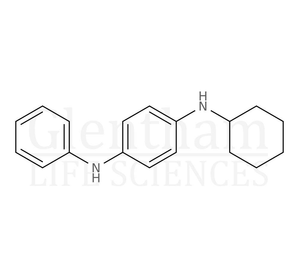 Structure for N-Cyclohexyl-N''-phenyl-p-phenylenediamine