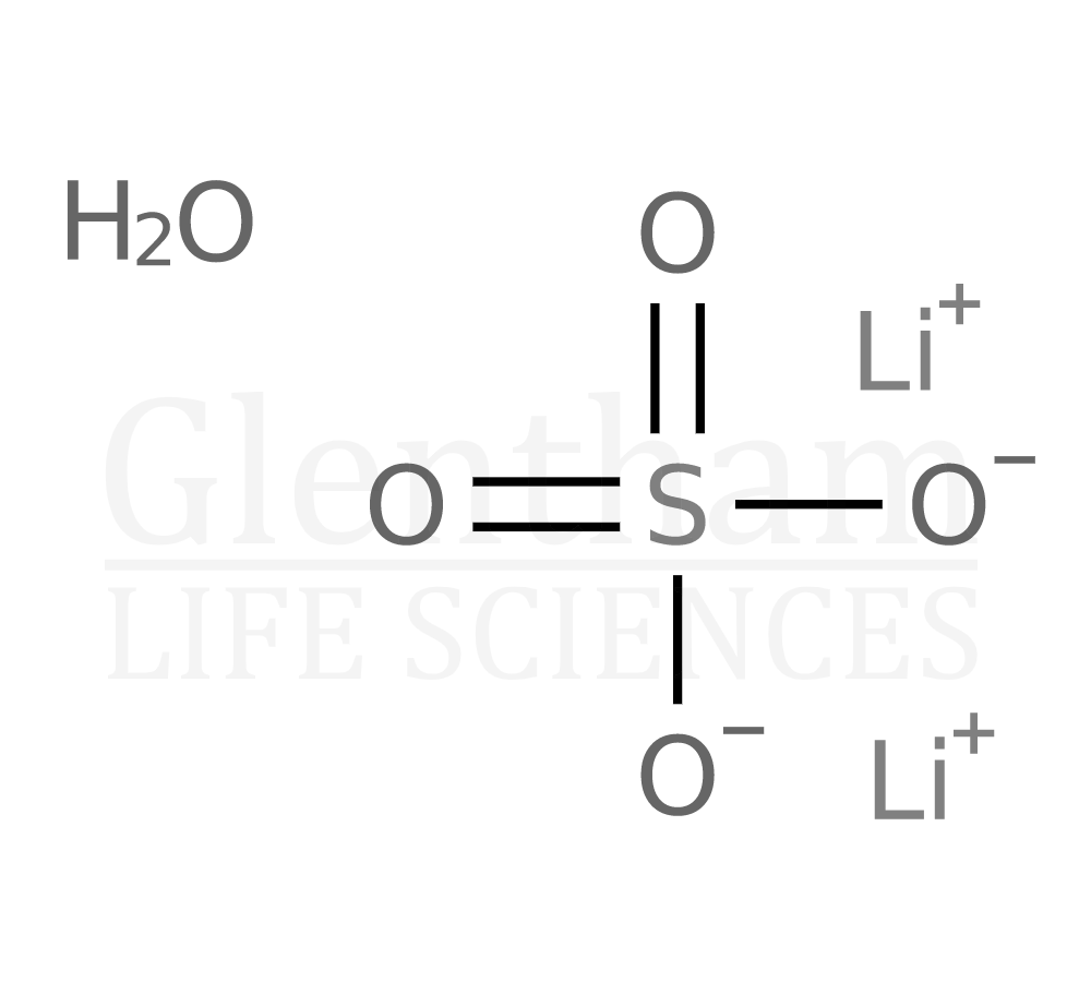 Lithium sulfate monohydrate, 99% Structure