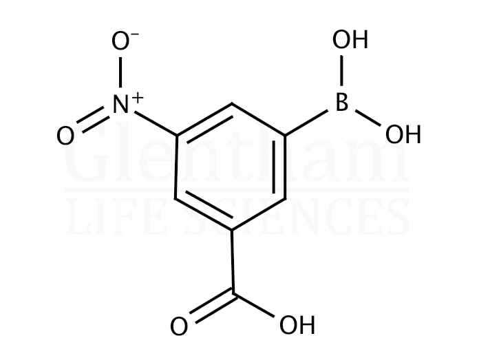 Structure for  3-Carboxy-5-nitrophenylboronic acid  (101084-81-5)