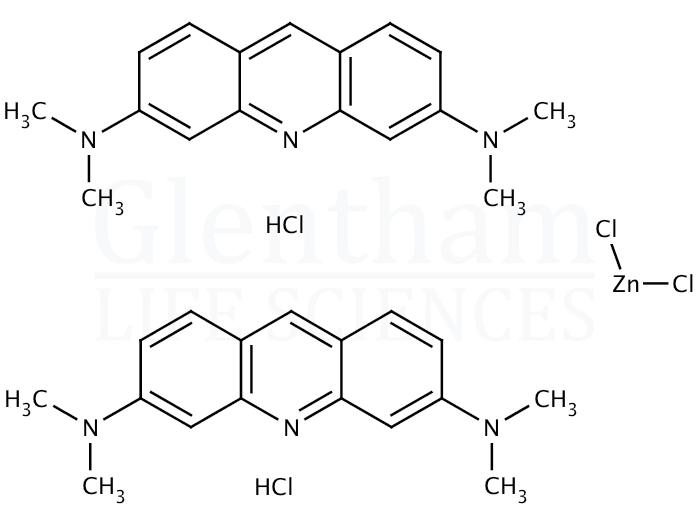 Structure for Acridine Orange hemi(zinc chloride) salt (C.I. 46005) (10127-02-3)