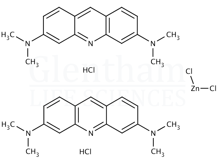 Acridine Orange hemi(zinc chloride) salt (C.I. 46005) Structure