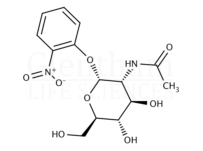 o-Nitrophenyl 2-Acetamido-2-deoxy-α-D-glucopyranoside Structure