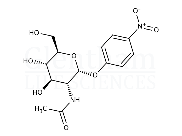 4-Nitrophenyl 2-acetamido-2-deoxy-a-D-glucopyranoside Structure