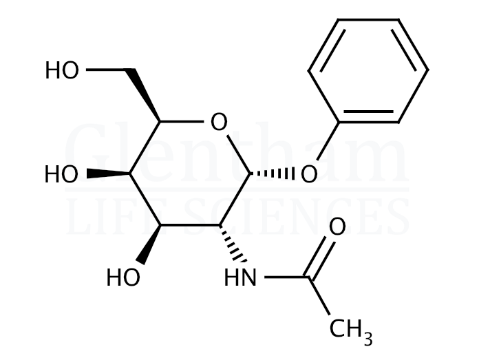 Structure for Phenyl 2-acetamido-2-deoxy-a-D-glucopyranoside