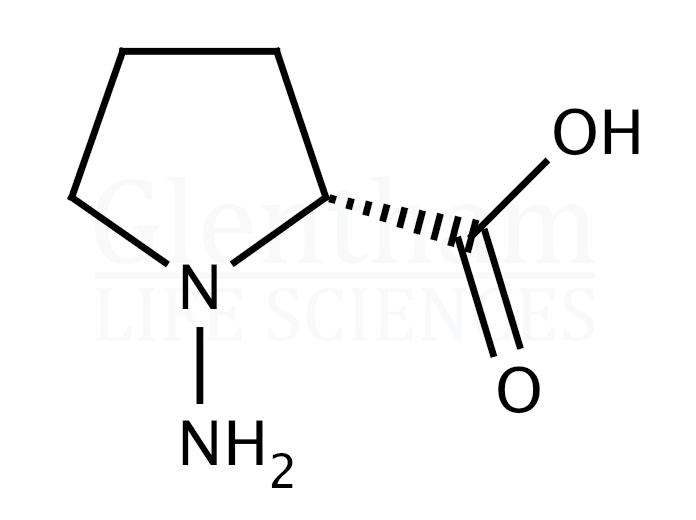 N-Amino-D-proline Structure