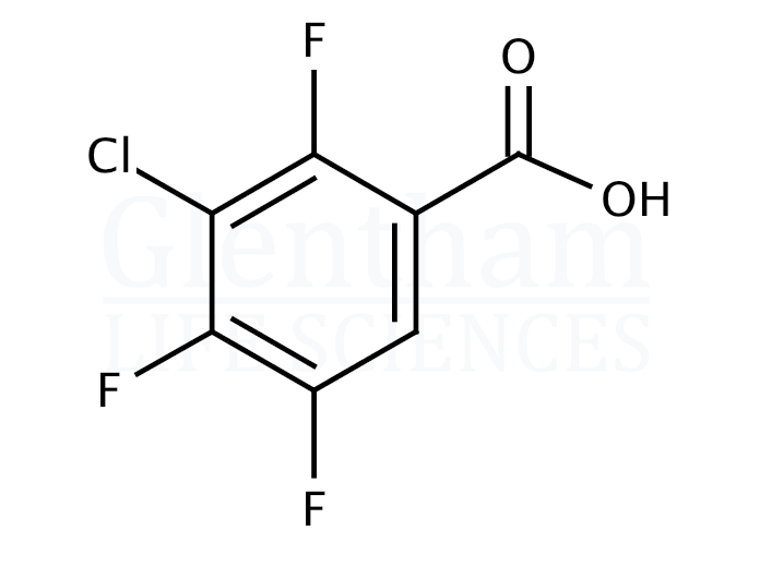 3-Chloro-2,4,5-trifluorobenzoic acid Structure