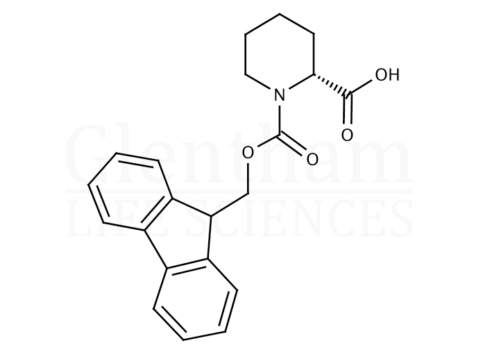 Fmoc-D-Pip-OH  Structure