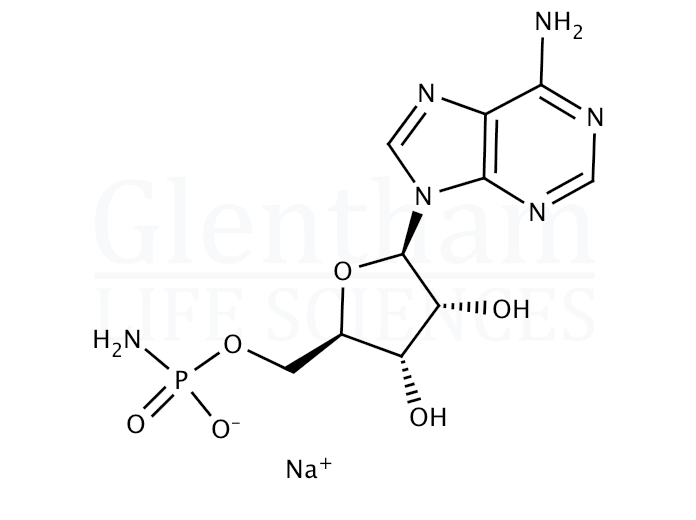 Adenosine 5′-monophosphoramidate sodium salt  Structure