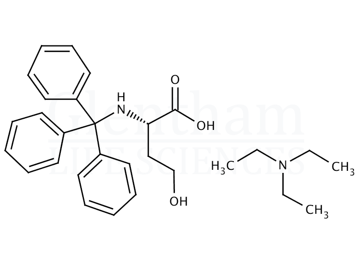 N-Trityl-L-homoserine triethylamine salt Structure