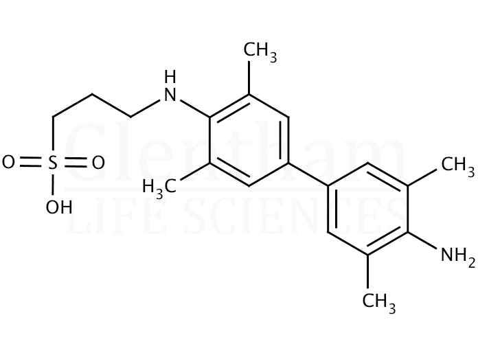 N-(3-Sulfopropyl)-3,3'',5,5''-tetramethylbenzidine sodium salt (TMB-PS) Structure