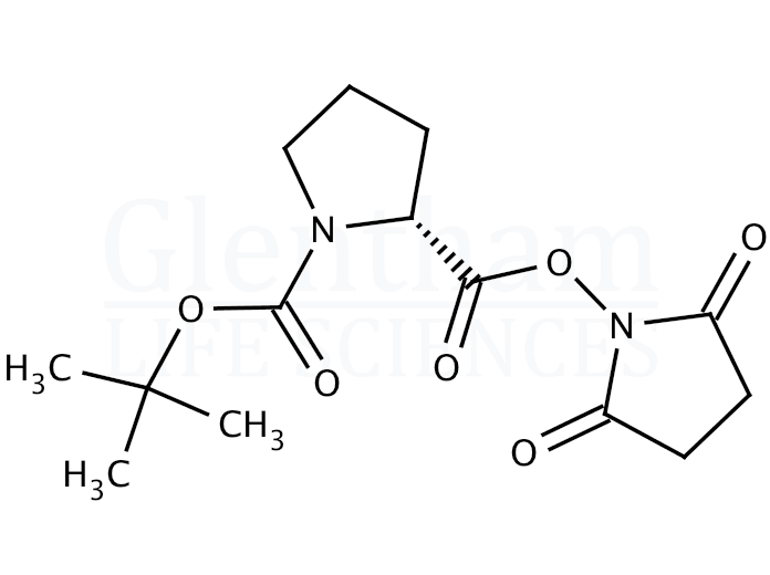Structure for Boc-D-Pro-OSu (102185-34-2)