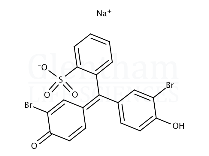 Structure for Bromophenol Red sodium salt 