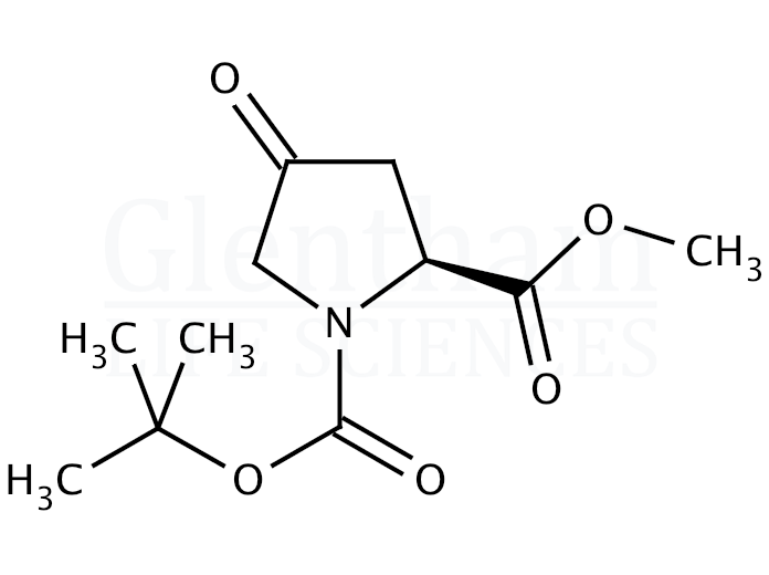Structure for (2S)-1-Boc-4-oxo-proline methyl ester (102195-80-2)