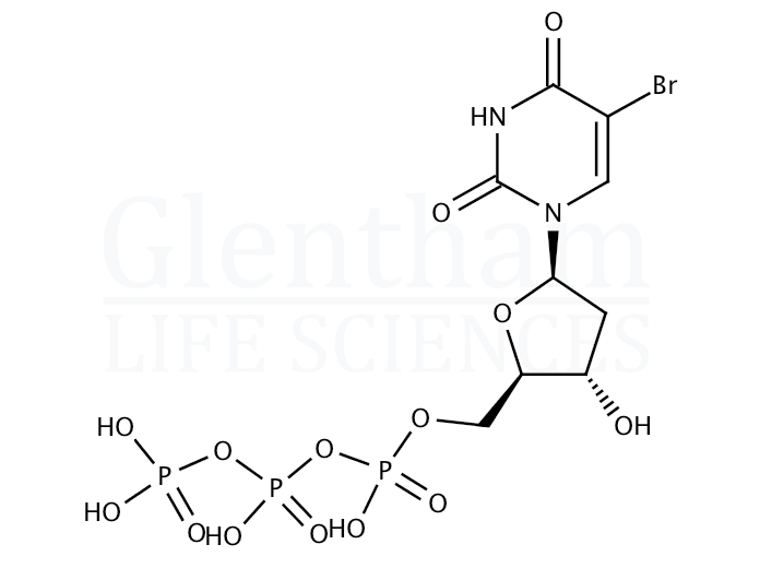 5-Bromo-2′-deoxyuridine 5′-triphosphate sodium salt Structure