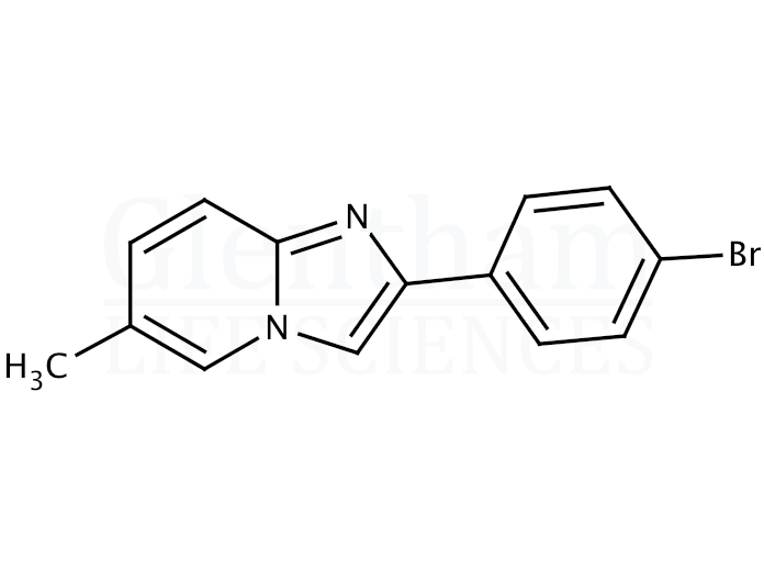Structure for 2-(4-Bromophenyl)-6-methylimidazo[1,2-a]pyridine 