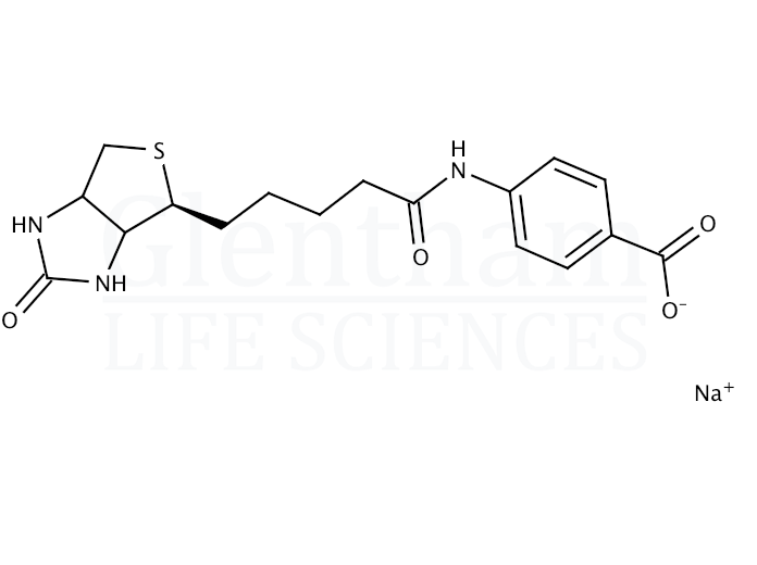 Structure for Biotin 4-amidobenzoic acid sodium salt