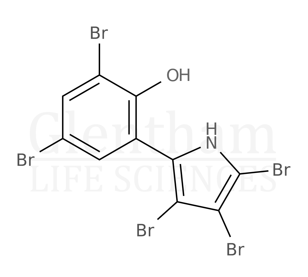 Structure for Pentabromopseudilin