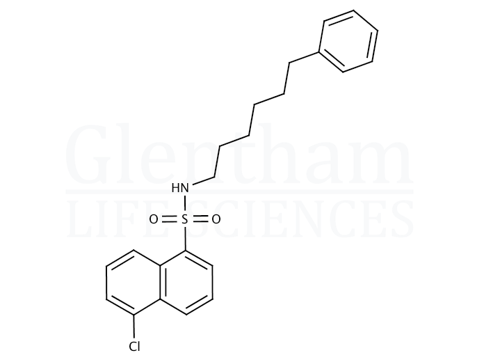 Structure for  N-(6-Phenylhexyl)-5-chloro-1-naphthalenesulfonamide  (102649-78-5)