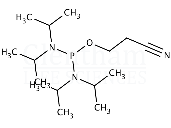 2-Cyanoethyl-N,N,N'',N''-tetraisopropylphosphordiamidite (P-Reagent) Structure