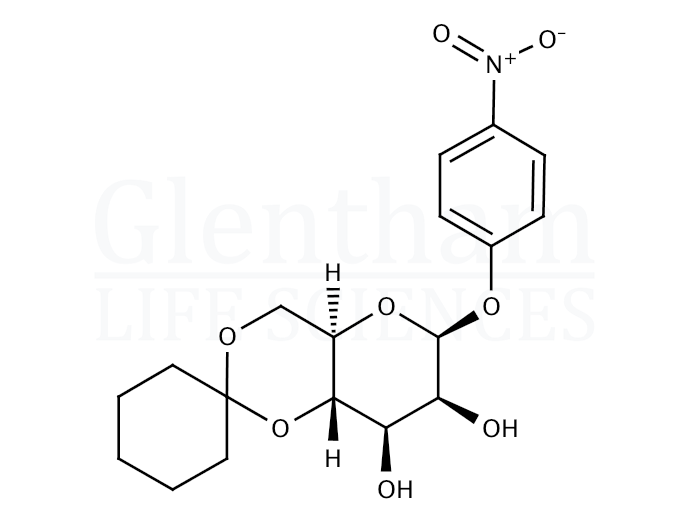 Structure for 4-Nitrophenyl 4,6-cyclohexylidene-b-D-mannopyranoside