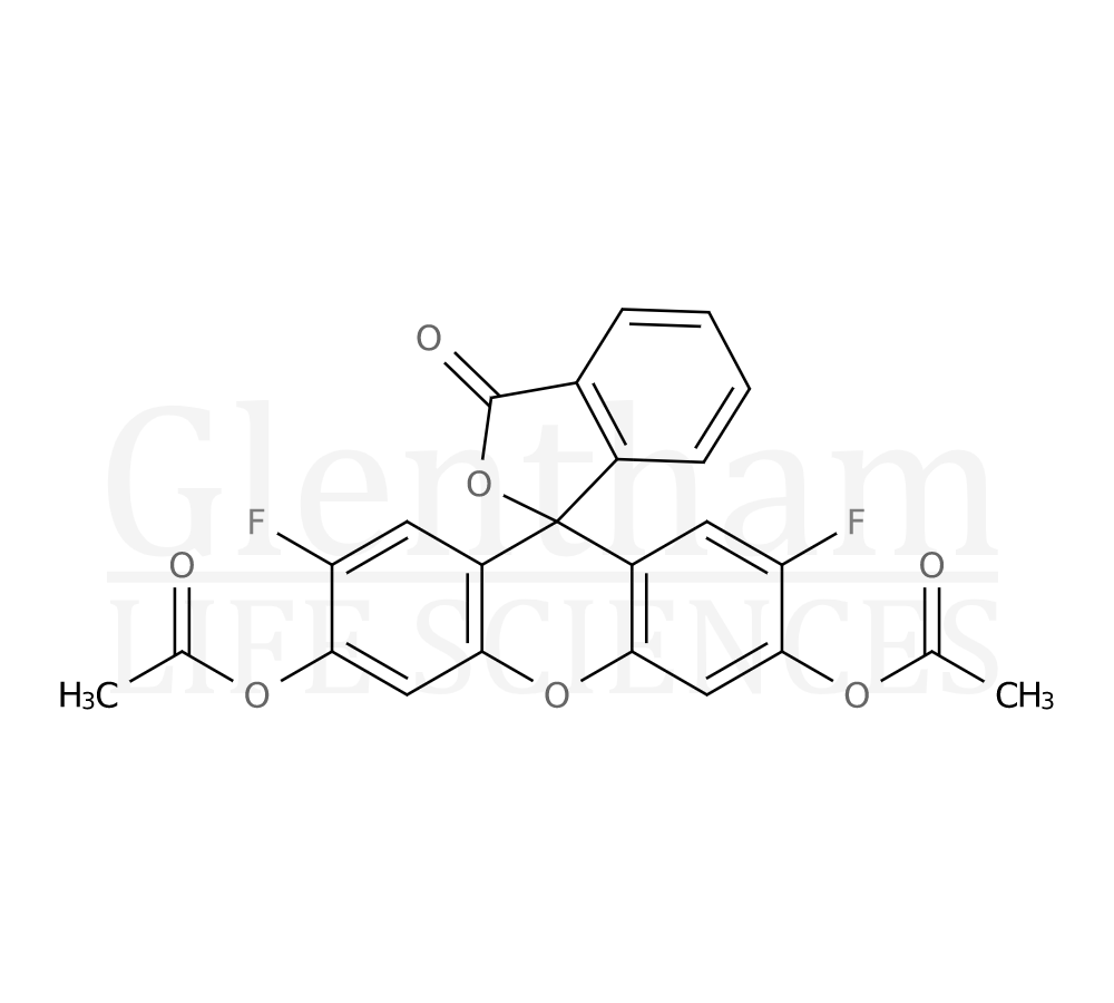 2'',7''-Difluorofluorescein diacetate Structure