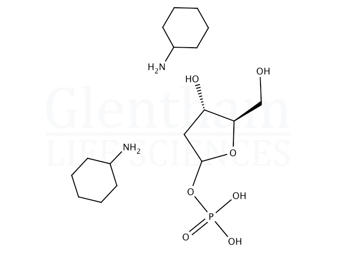 Structure for  2-Deoxy-a-D-ribose-1-phosphate bis(cyclohexylammonium) salt  (102783-28-8)