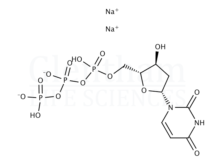 Structure for 2''-Deoxyuridine-5''-triphosphate trisodium salt (dUTP)