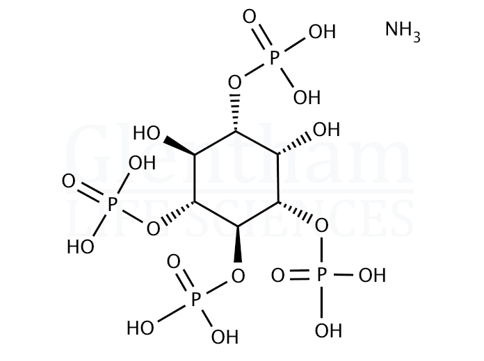 D-myo-Inositol 1,3,4,5-tetrakis(phosphate) ammonium salt Structure