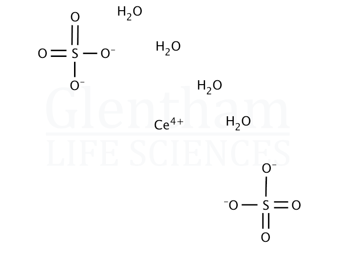 Cerium(IV) sulfate hydrate, 99.999% Structure