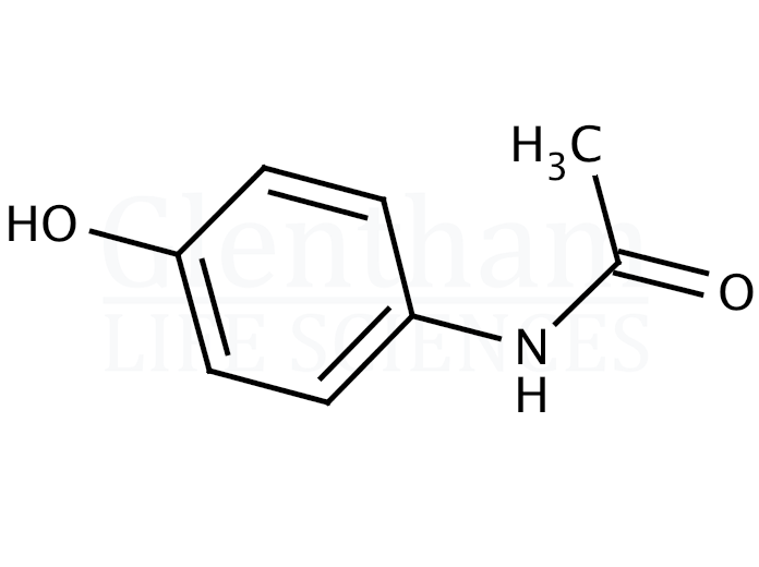 Strcuture for 4-Acetamidophenol, BP, Ph. Eur. grade